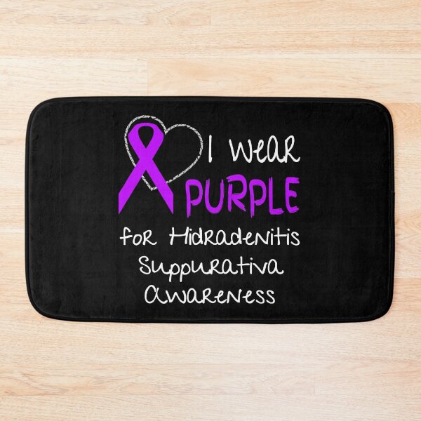 Item preview, I Wear Purple for Hidradenitis Suppurativa Awareness print designed and sold by nikkidawn74.