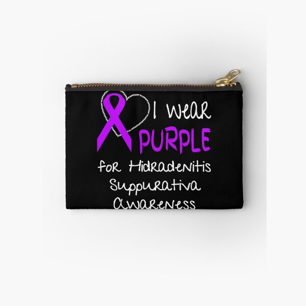 Item preview, I Wear Purple for Hidradenitis Suppurativa Awareness print designed and sold by nikkidawn74.