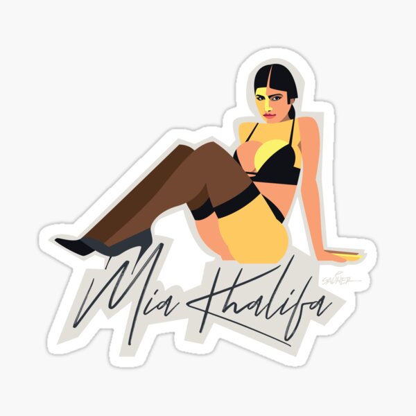 Mia Khalifa Nude Stickers for Sale