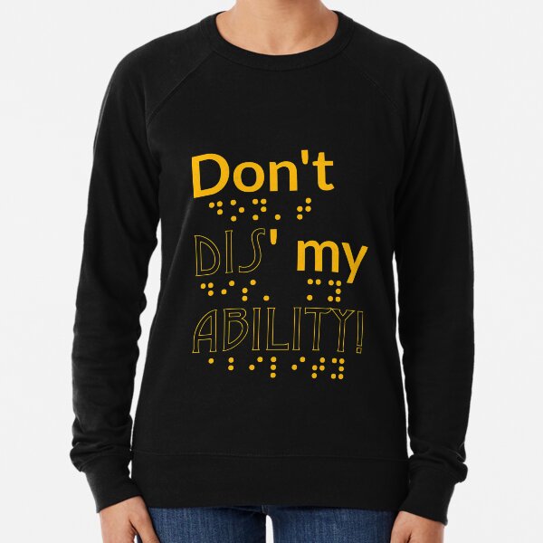 Aperçu de l'œuvre Ne dis pas mes capacités Personne aveugle audacieuse encourageante créée et vendue par tshirtworld.