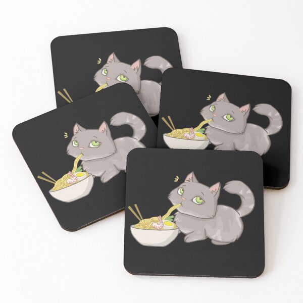 Item preview, Cute cat cant resist ramen designed and sold by Tahuverian.