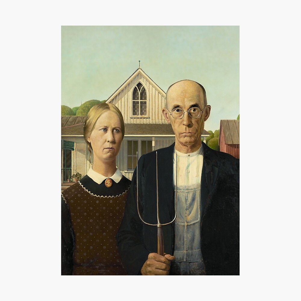 famous painting of farmer and wife