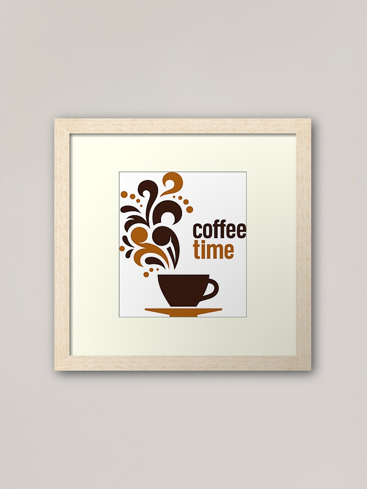 coffee time coffee lover coffee mug,coffee shop accessories and materials  Art Board Print for Sale by elbakr