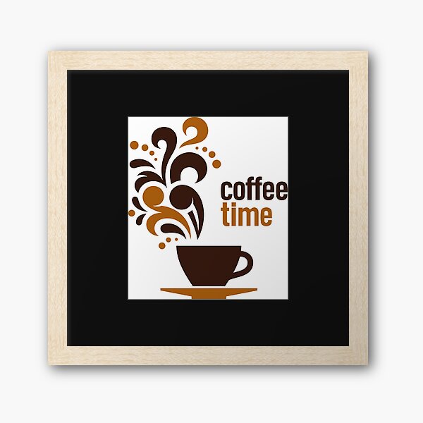 coffee time coffee lover coffee mug,coffee shop accessories and materials  Art Board Print for Sale by elbakr