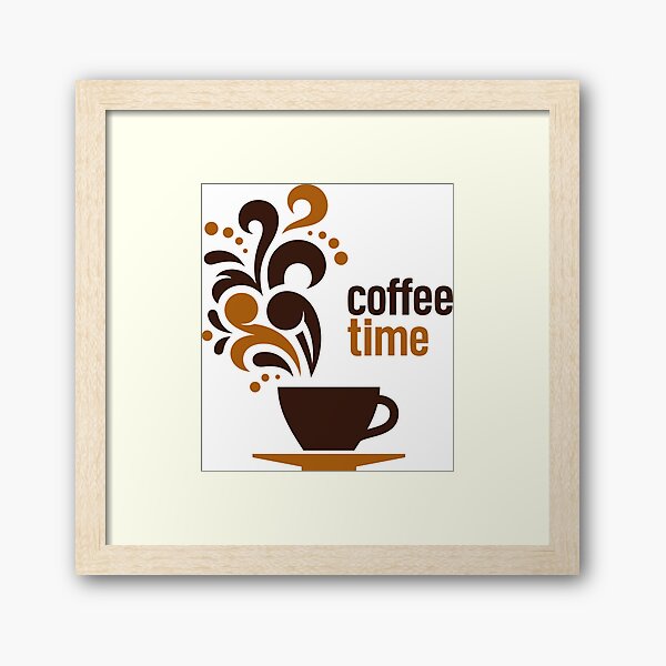 coffee time coffee lover coffee mug,coffee shop accessories and materials  Art Board Print for Sale by elbakr