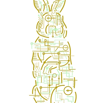 Artwork thumbnail, Electric Rabbit by TinoThreads