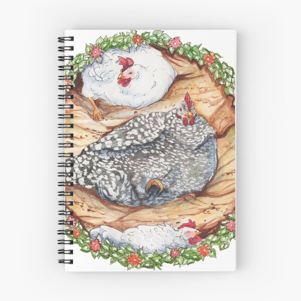 Item preview, Dustbathing Hens Watercolor Illustration designed and sold by eleary.