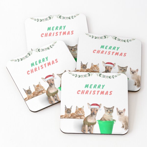 Item preview, merry christmas cat and dog designed and sold by crack dsg.
