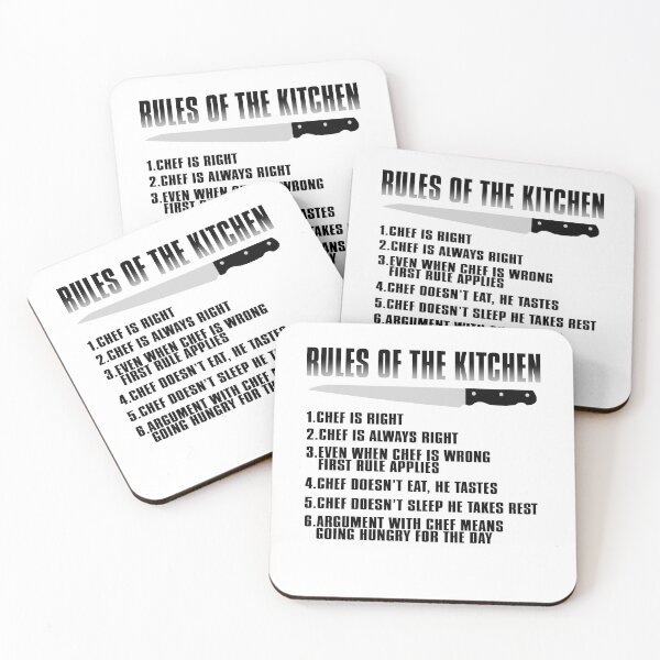 Item preview, Chef's rules of the kitchen designed and sold by Visualsplendors.