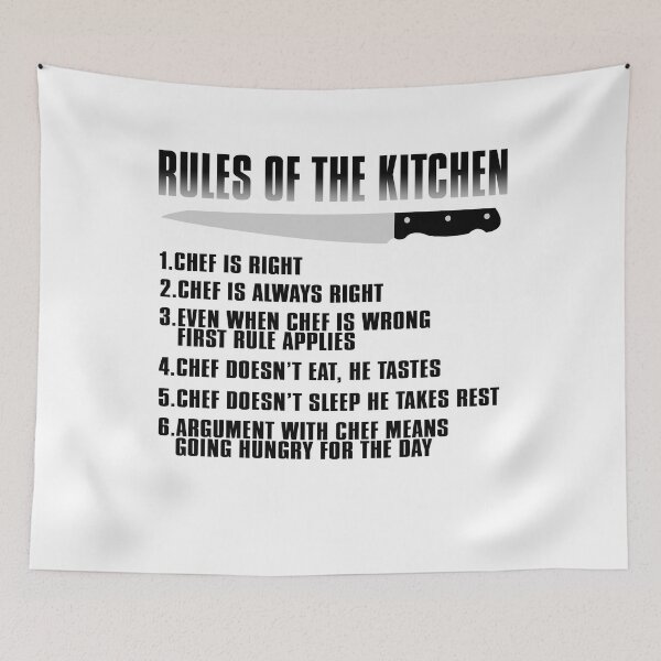 Item preview, Chef's rules of the kitchen designed and sold by Visualsplendors.