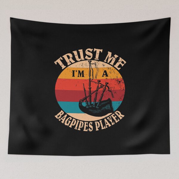 Item preview, Woodwind Instrument - Funny Retro Bagpipes Player Gift designed and sold by Grabitees.