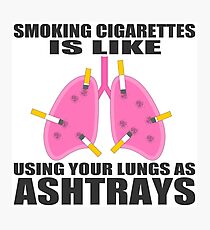 Ashtray lungs Photographic Print