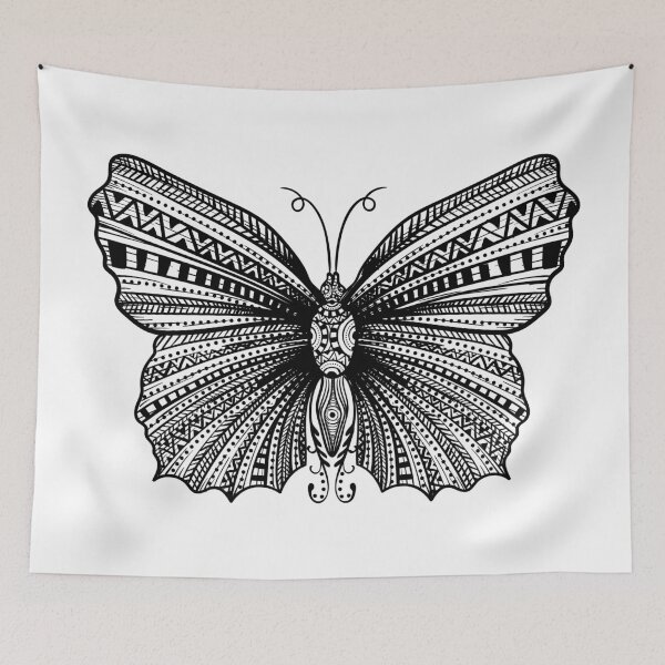 Artikelvorschau, Schmetterling Mandala. entworfen und verkauft von emphatic.