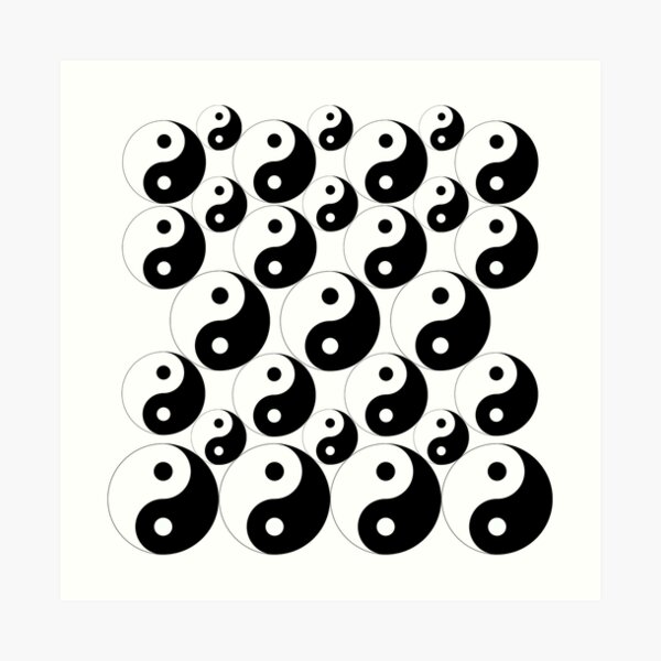 Yin Yang Tapisserie Kunstdruck