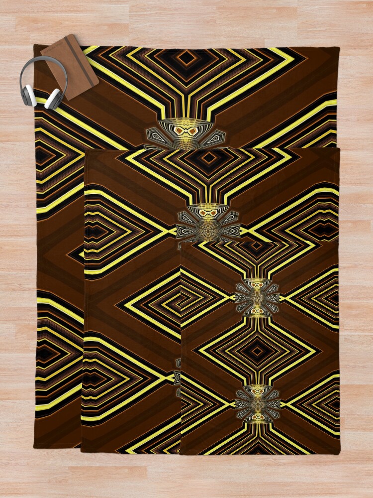 Alternate view of Mr. Golden X Throw Blanket