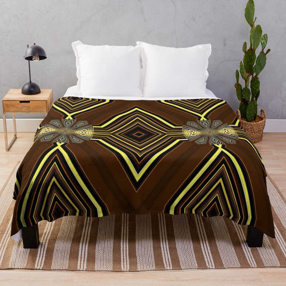Mr. Golden X Throw Blanket