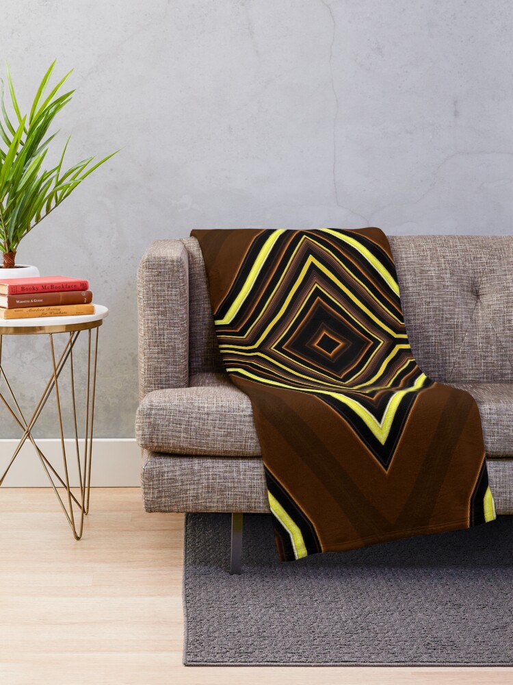 Alternate view of Mr. Golden X Throw Blanket