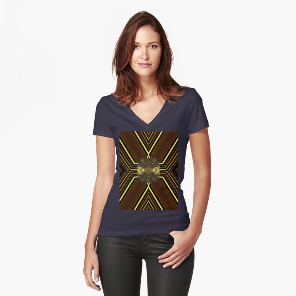 Item preview, Fitted V-Neck T-Shirt designed and sold by vkdezine.