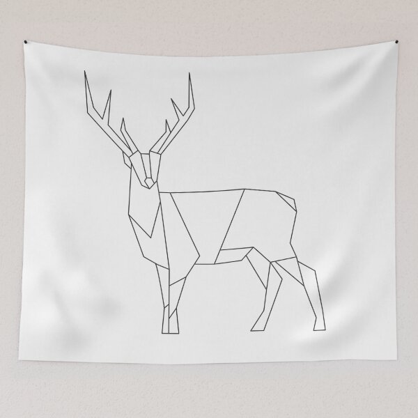 Item preview, Deer line art designed and sold by BigThoughts.