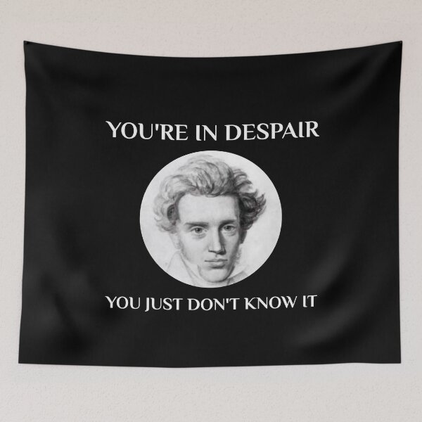 Item preview, Kierkegaard Philosophy Teacher Student Major Philosopher Existentialism Existentialist designed and sold by Creekman Designs.