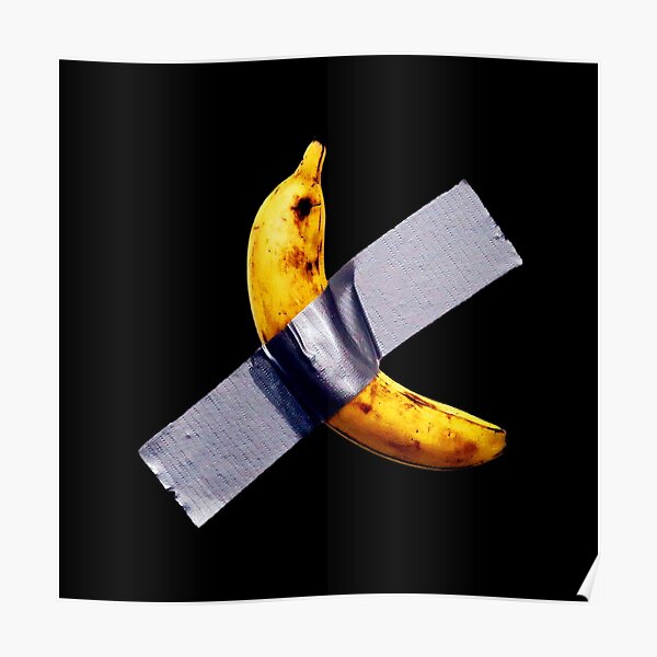 Poster Klebeband Banane Redbubble