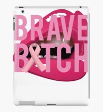 Brave Bitch Breast Cancer Fight Survive iPad Case/Skin