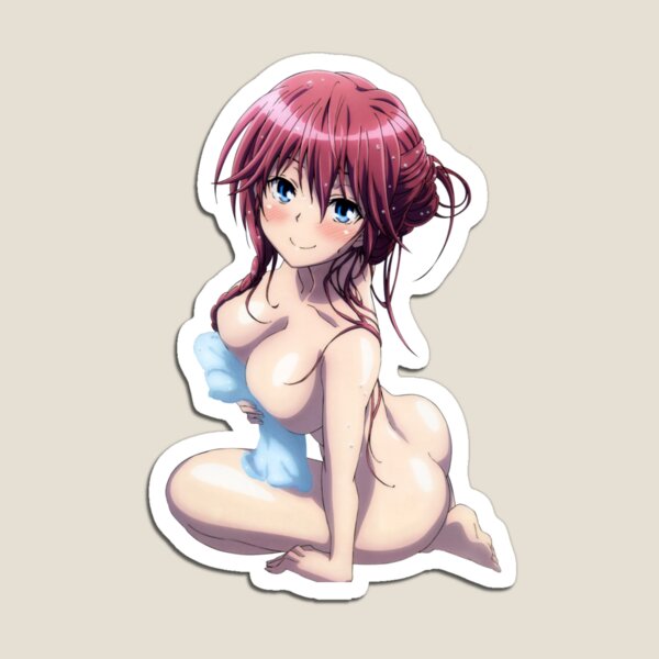 Sexy red hair anime girl - Sexy Anime Girl - Magnet