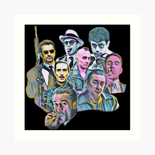 Gangster Malen Film Goodfellas Godfather Casino Scarface Sopranos Kunstdruck Von Xsdni999 Redbubble