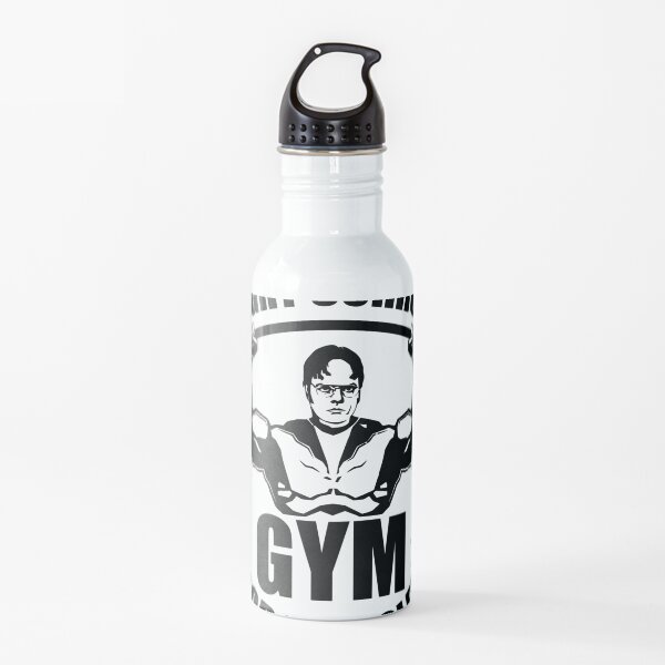 Gimnasio de Dwight Schrute para músculos Botella de agua
