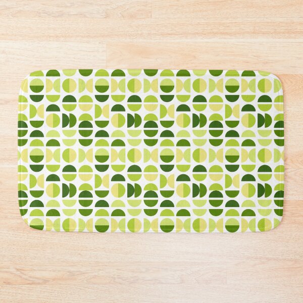 Item preview, Mid Century Modern Avocado Green Geometry designed and sold by AVArtDecor.