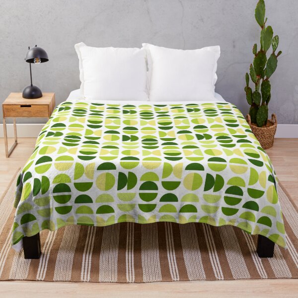 Item preview, Mid Century Modern Avocado Green Geometry designed and sold by AVArtDecor.