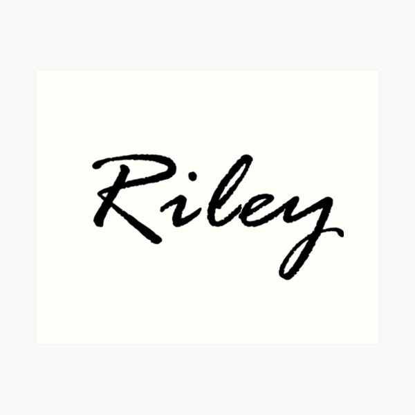 Riley (female) | Name Art Print