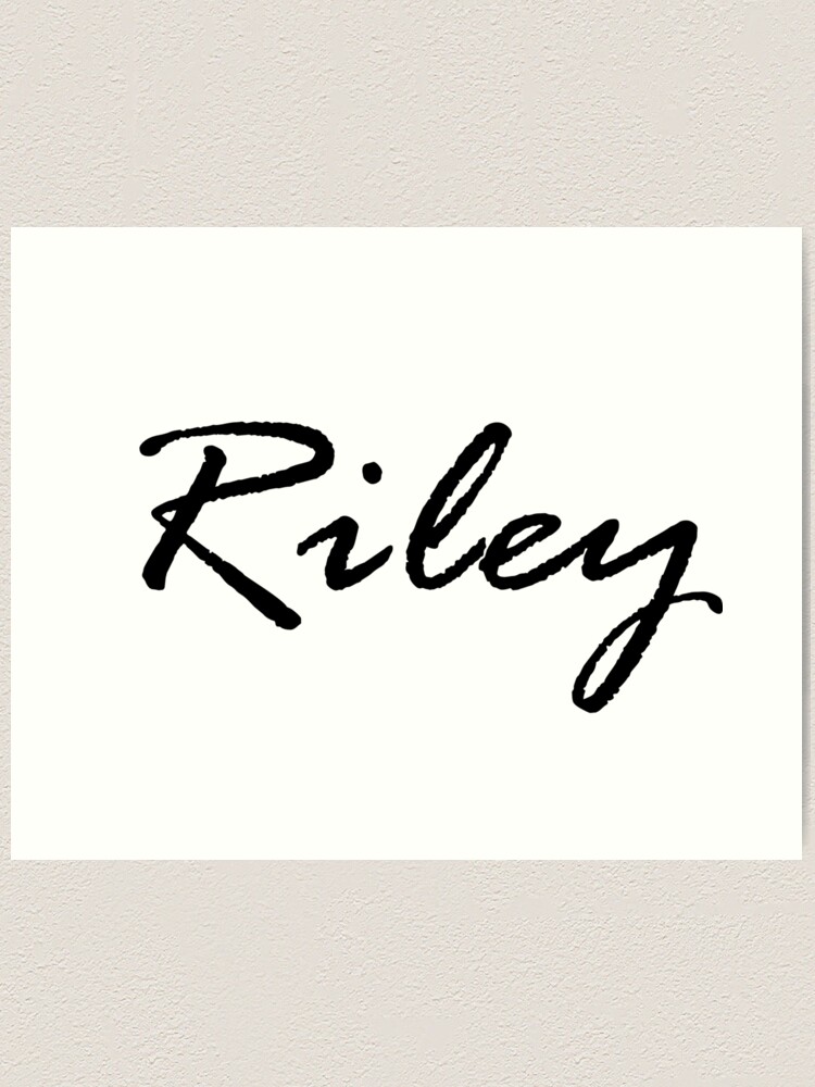 Riley Female Name - Beautiful Handwritten Lettering Modern Calligraphy Text  Stock Vector - Illustration of signature, letter: 207793652