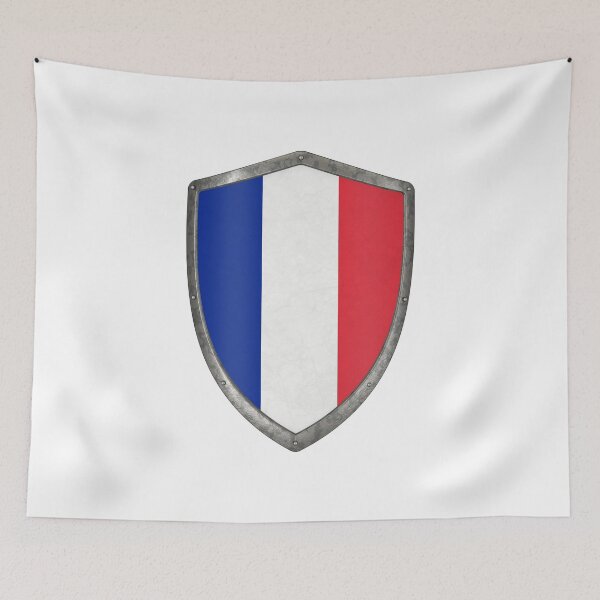 Item preview, French flag shield France designed and sold by EsoxOlivier.