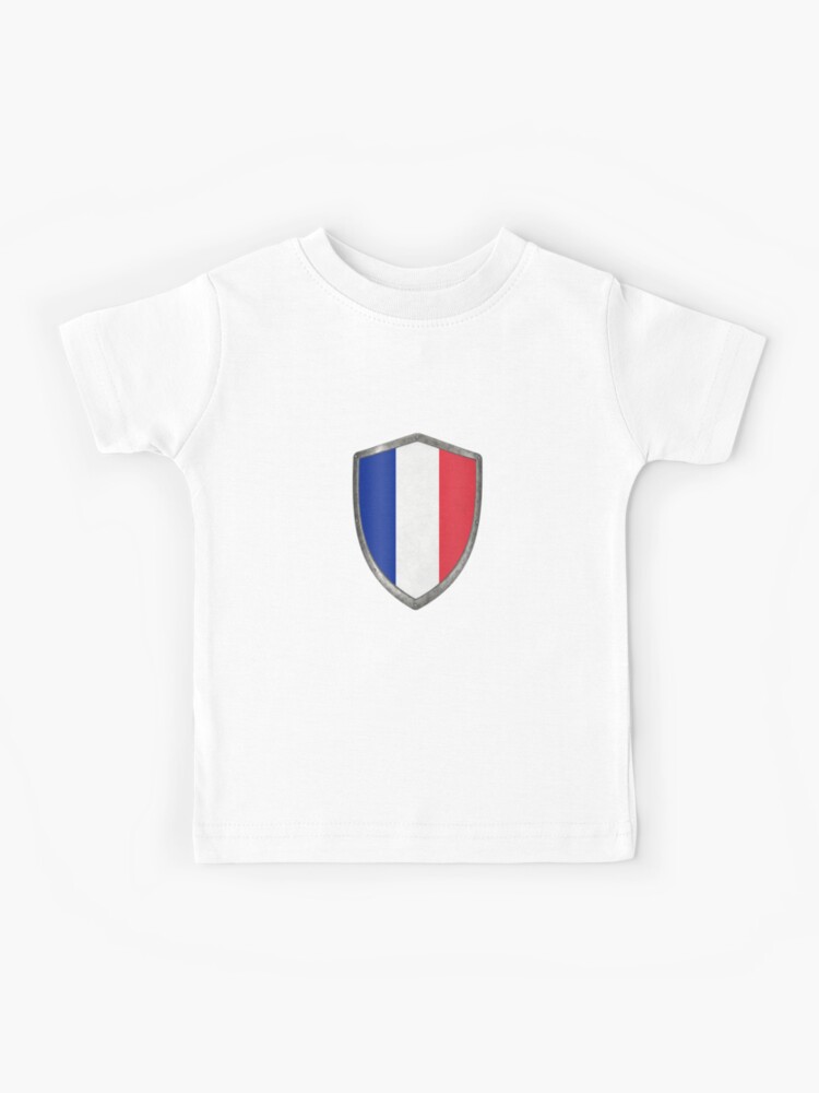 Camiseta para niños «Escudo de la bandera francesa Francia» de EsoxOlivier  | Redbubble