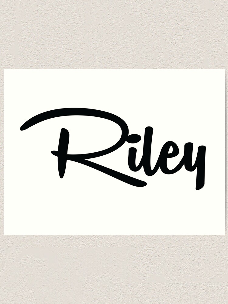 Riley (male) | Name Art Print