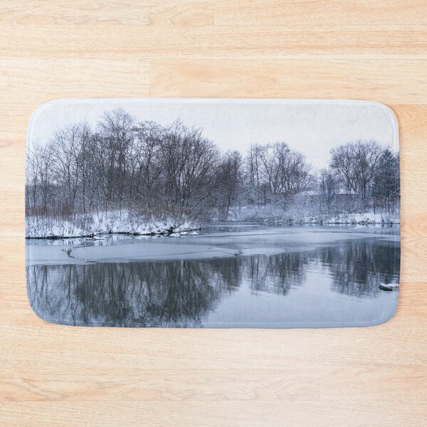 Item preview, First Snow - Cold but Naturally Calming Wintry Vista designed and sold by Georgia Mizuleva.