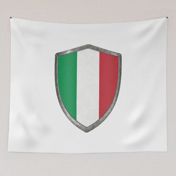 Item preview, Italian flag shield Italy designed and sold by EsoxOlivier.