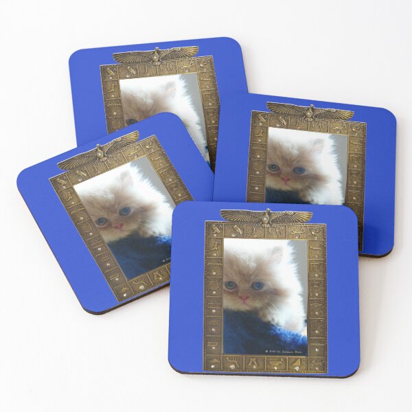 Item preview, My Aris Persian Cat in Armani Blue (Photography by AliceCCI) in Egyptian Frame designed and sold by VanyssaGraphics.