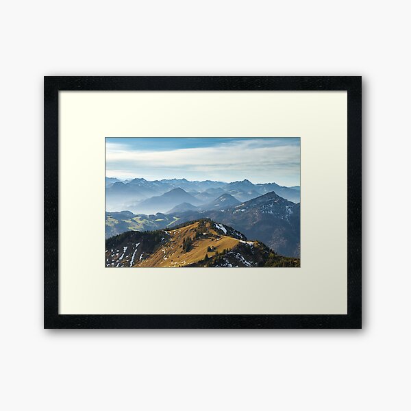Chiemgau Alps Framed Art Print