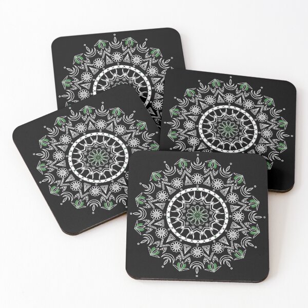 Item preview, Mandala Yoga Wear Green Tulips Mandala Yoga designed and sold by hcetinuk.