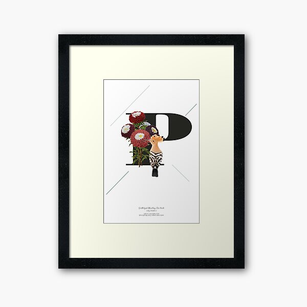 Botanical Alphabet P Gerahmter Kunstdruck