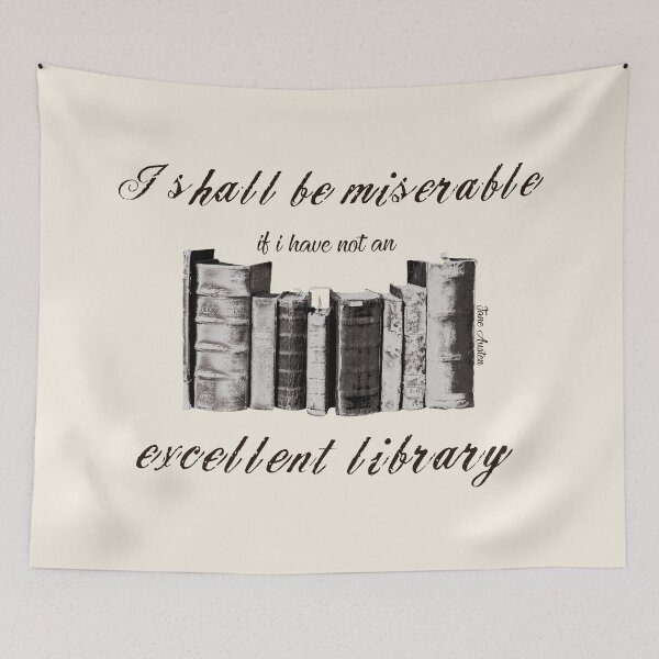 Item preview, I shall be miserable if i have not an excellent library (dark version) designed and sold by Nbz11.