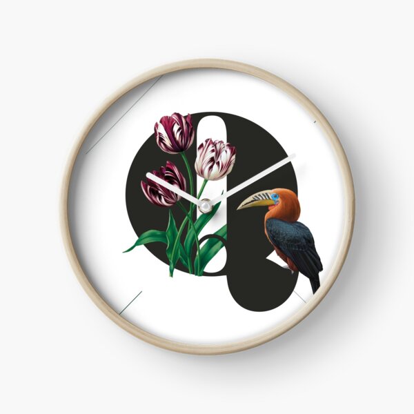 Botanical Alphabet Q Uhr