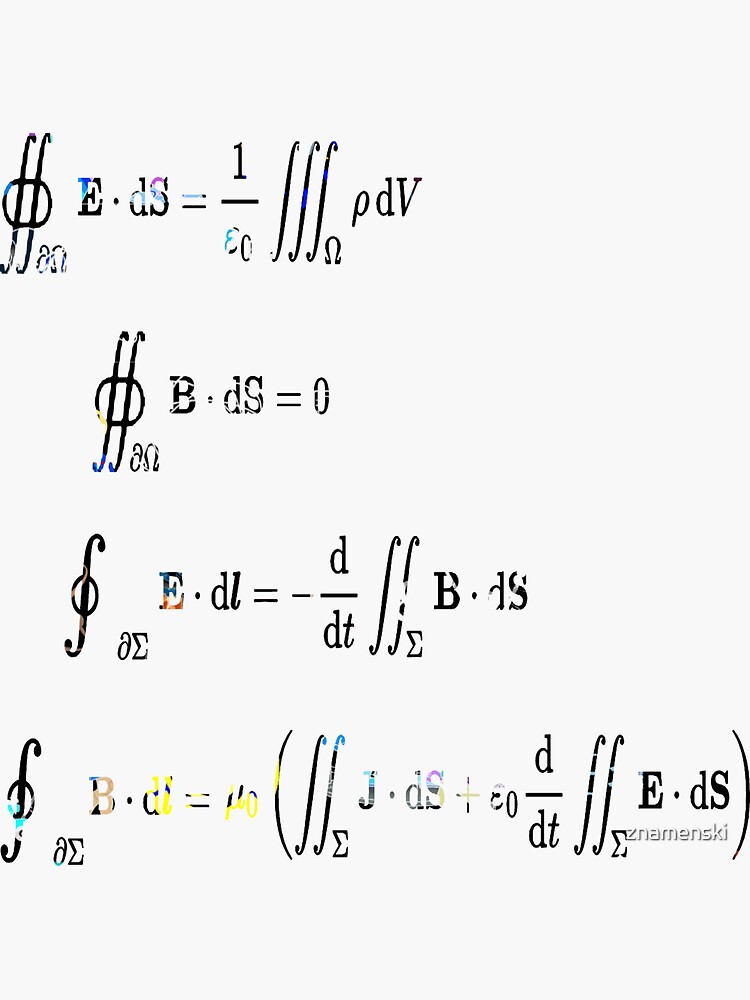 Maxwell's equations are partial differential equations that relate the electric and magnetic fields to each other and to the electric charges and currents by znamenski