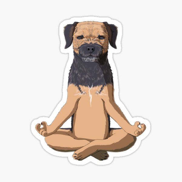 Item preview, Yoga Border Terrier Dog designed and sold by alwe-designs.