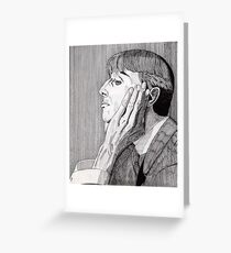 133 - AUBREY BEARDSLEY (INK) 1987 Greeting Card