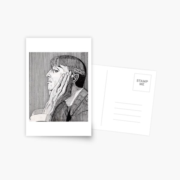 133 - AUBREY BEARDSLEY (INK) 1987 Postcard