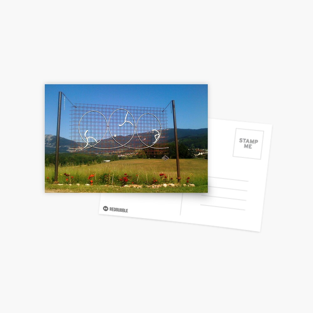 Sculpture of "Loops" Postcard