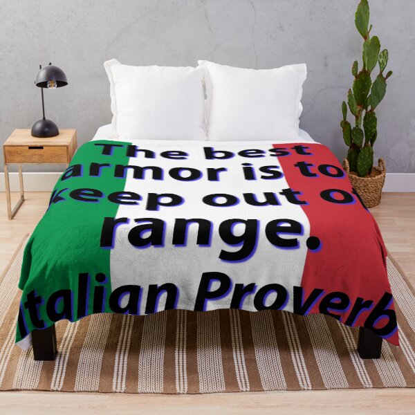 Item preview, The Best Armor - Italian Proverb designed and sold by CrankyOldDude.